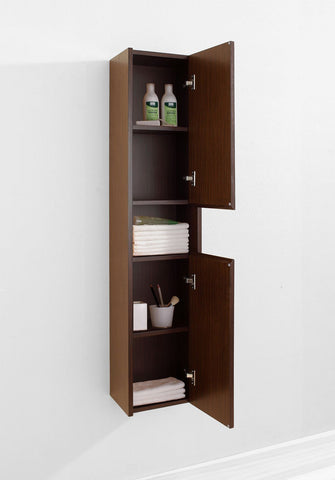 Image of Virtu USA Delmore 12" Linen Cabinet in Chestnut ESC-621-ES