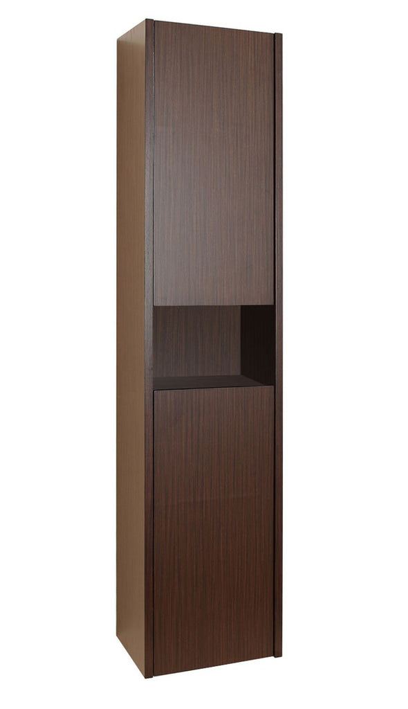Virtu USA Delmore 12" Linen Cabinet in Chestnut ESC-621-WA