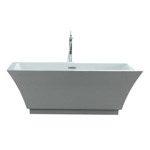 Virtu USA Serenity 59" x 29.5" Freestanding Soaking Bathtub VTU-3159