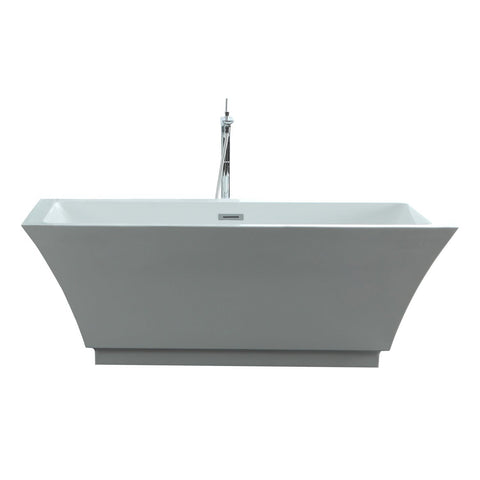 Image of Virtu USA Serenity 59" x 29.5" Freestanding Soaking Bathtub VTU-3159