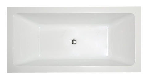 Virtu USA Serenity 59" x 29.5" Freestanding Soaking Bathtub VTU-3659