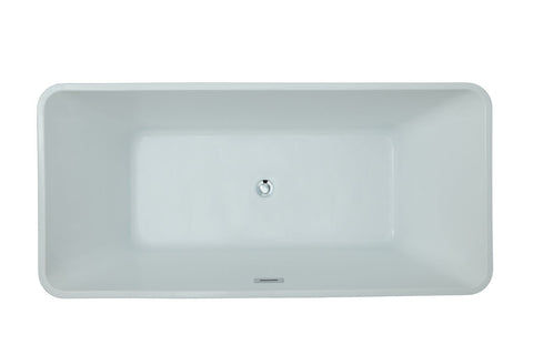 Image of Virtu USA Serenity 59" x 29.52" Freestanding Soaking Bathtub VTU-3059