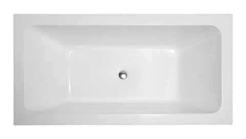 Virtu USA Serenity 63" x 29.5" Freestanding Soaking Bathtub VTU-3263