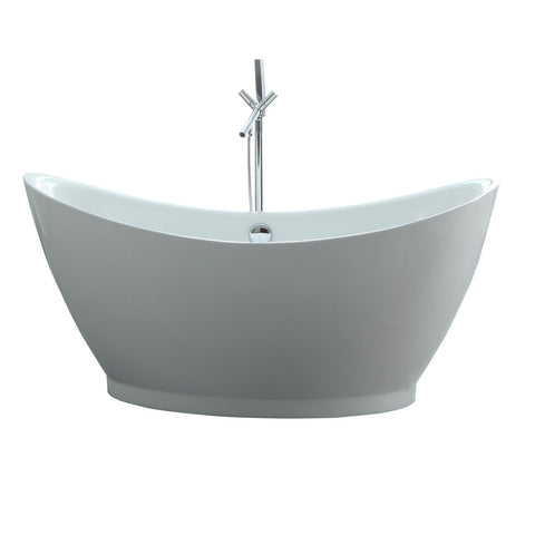 Image of Virtu USA Serenity 67" x 31.49" Freestanding Soaking Bathtub VTU-1667