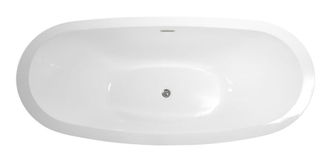 Image of Virtu USA Serenity 69" x 33.5" Freestanding Soaking Bathtub VTU-1769