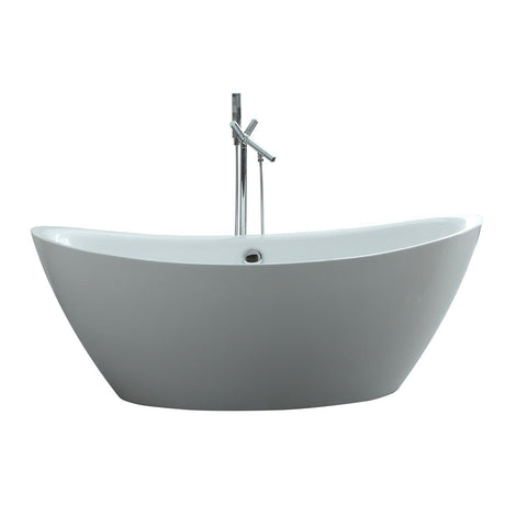 Image of Virtu USA Serenity 71" x 34.64" Freestanding Soaking Bathtub VTU-1571