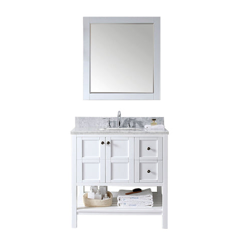 Image of Winterfell 36" Single Bathroom Vanity ES-30036-WMRO-WH