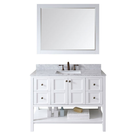 Image of Winterfell 48" Single Bathroom Vanity ES-30048-WMSQ-WH