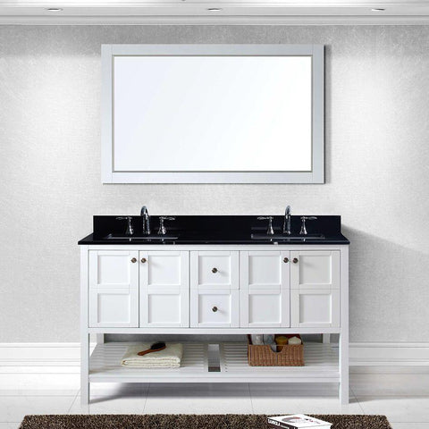Image of Winterfell 60" Double Bathroom Vanity ED-30060-BGSQ-ES