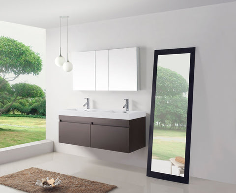Image of Zuri 55" Double Bathroom Vanity JD-50355-GR